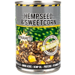 Dynamite Baits Frenzied Hempseed & Sweetcorn Can 350g
